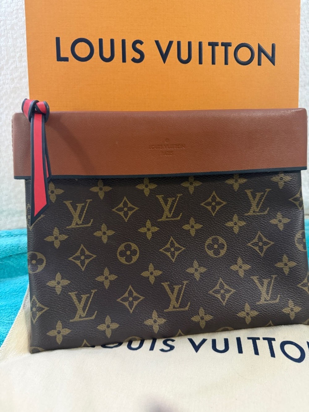 RARE Louis Vuitton Tuileries Clutch Monogram Pochette | Discounted ✨ Collector